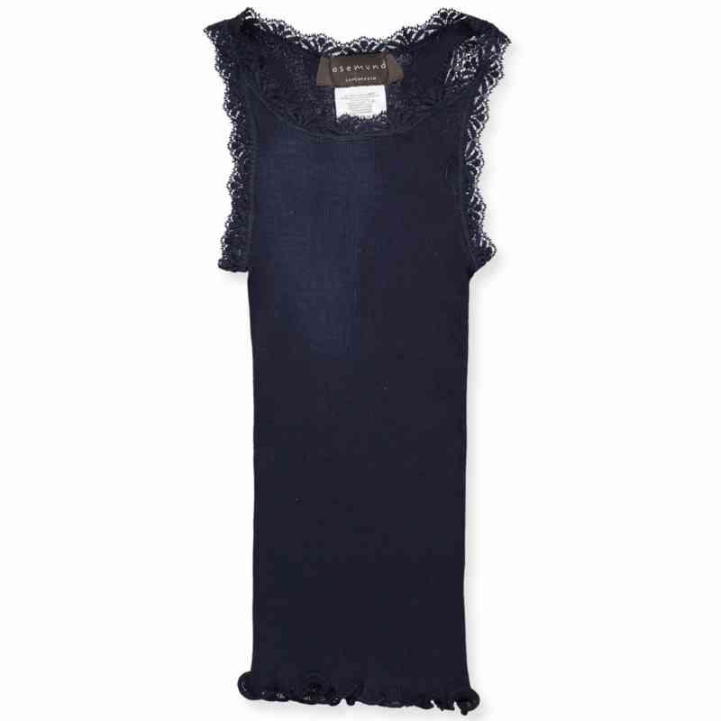 Navy Silke Top - Fantastisk Tilbud!