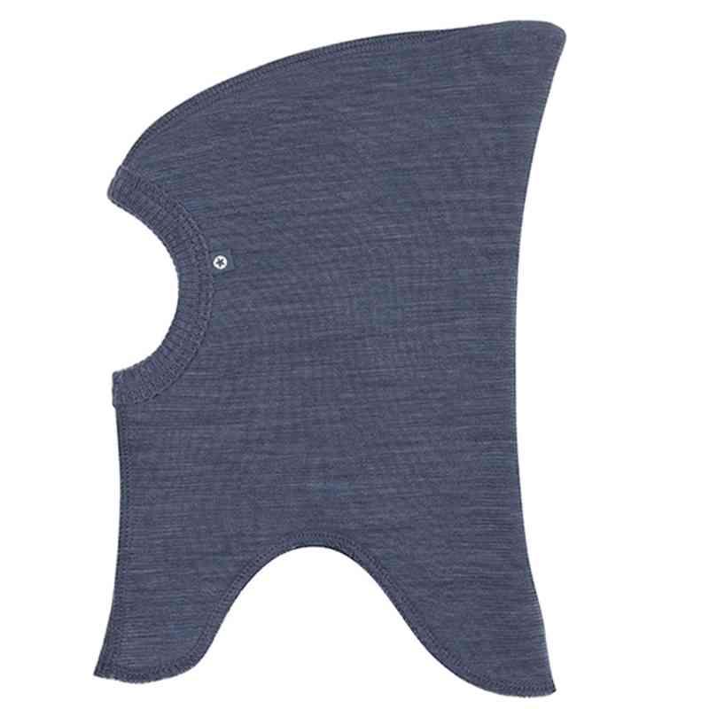 Navy Uld Fleece Elefanthue  -  Cm