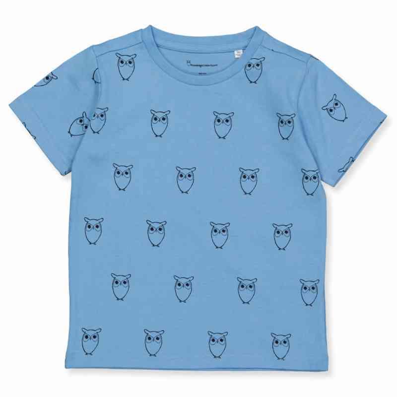 Økologisk Flax T-shirt - Alaskan Blue på udsalg