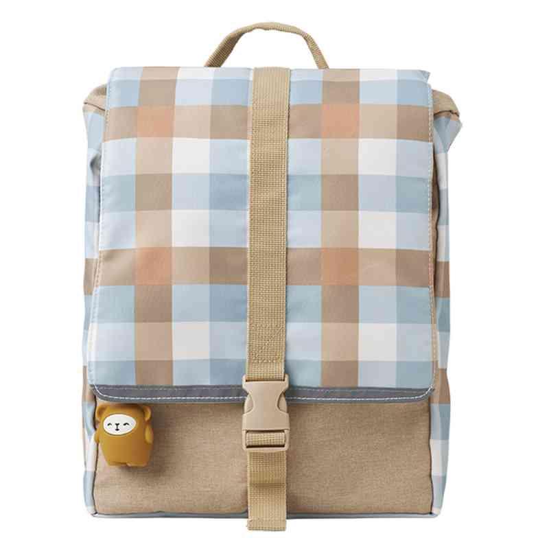 Cottage Blue Checks Rygsæk - Stort Udsalg!
