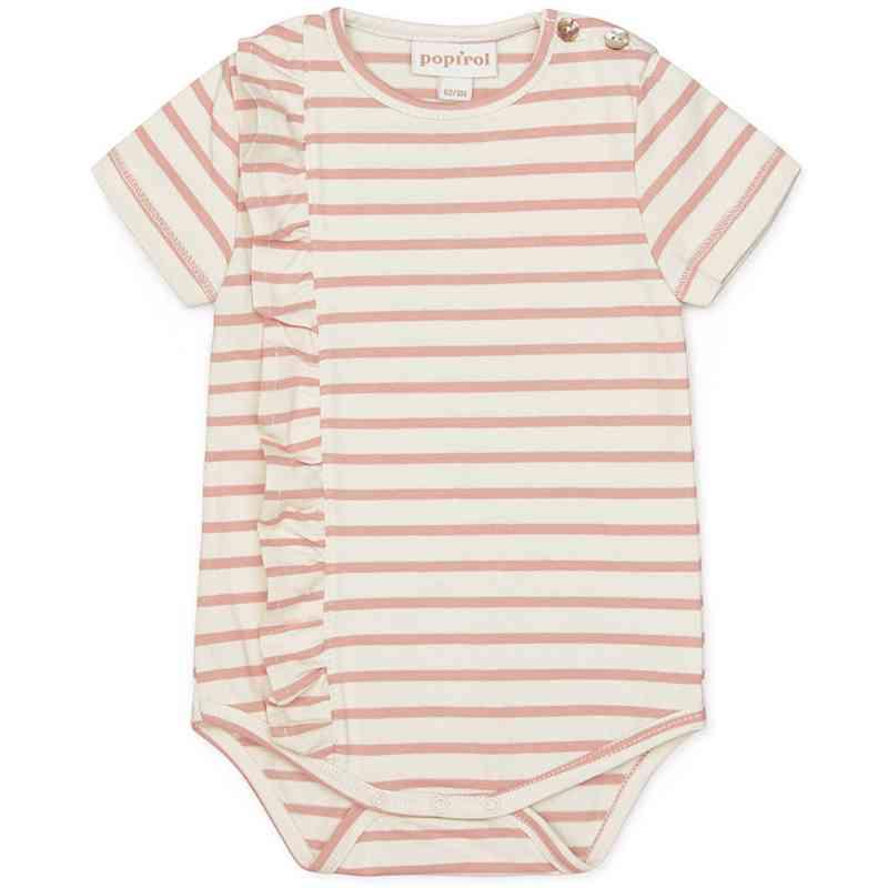 Økologisk Pocille Body - Stribet Vanilla - Udsalg