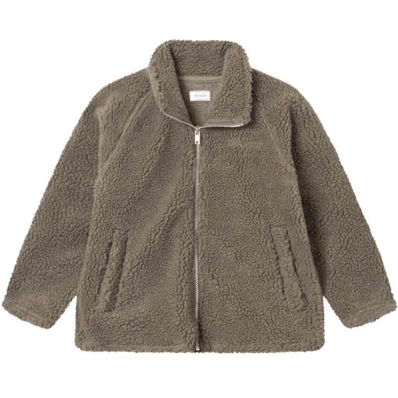 Genanvendt Ren Teddyfleecejakke - Mountain Grey Sale