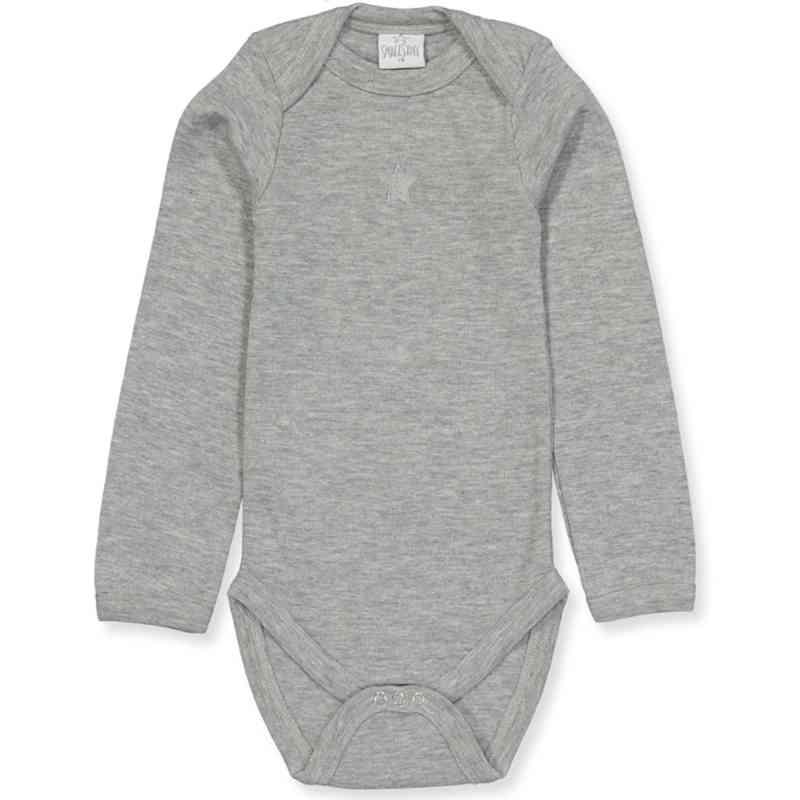 Gråmeleret Bodystocking til Baby - Udsalg!