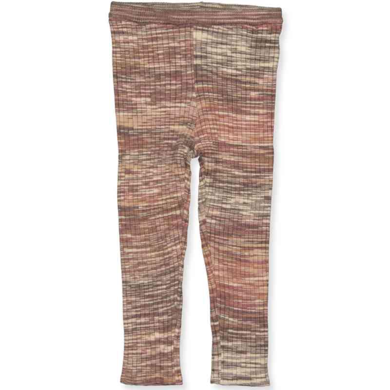 Berry Space Dye Rib Leggings  -  Mdr