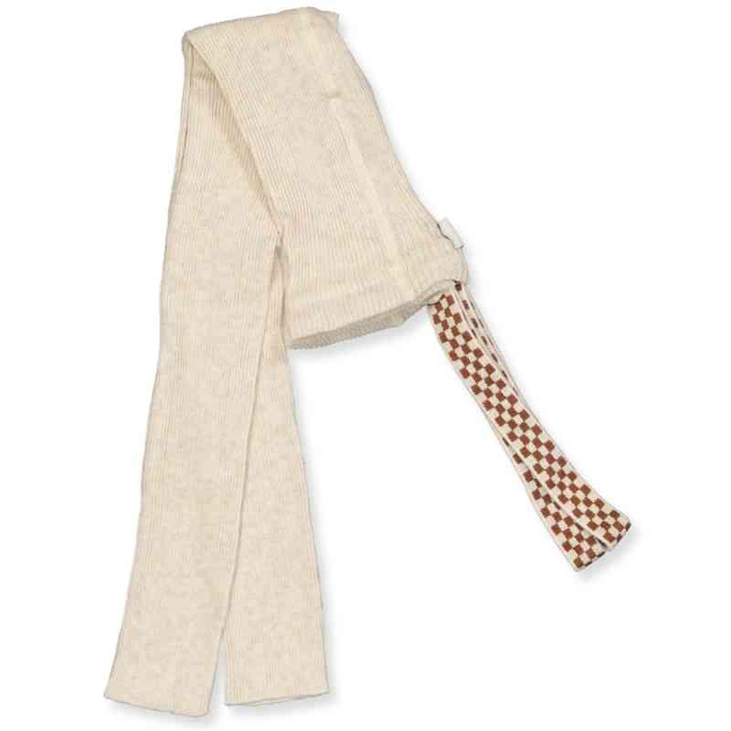 Økologiske Leggings med Seler - Creme 1-2 år