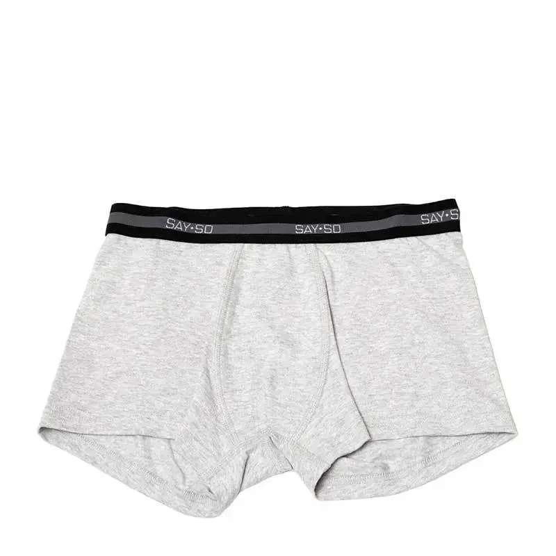 Grå Boxershorts økologisk Bomuld Til Tween Drenge