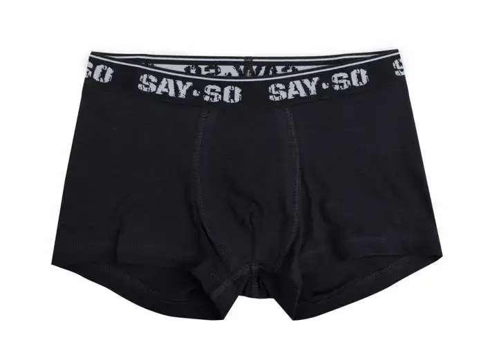 Boxershorts Say So I Sort Bomuld