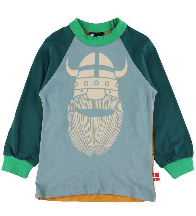 Danefæ Bluse - Danebasic Raglan - Multi   Erik