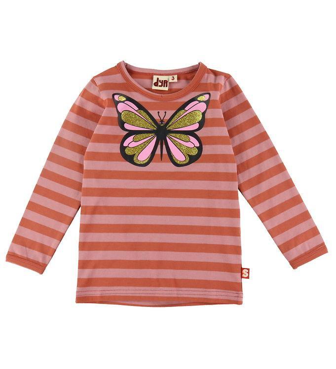 Dyr Cph Bluse - Dyrroar Aob Strib - Antique Rose Udsalg