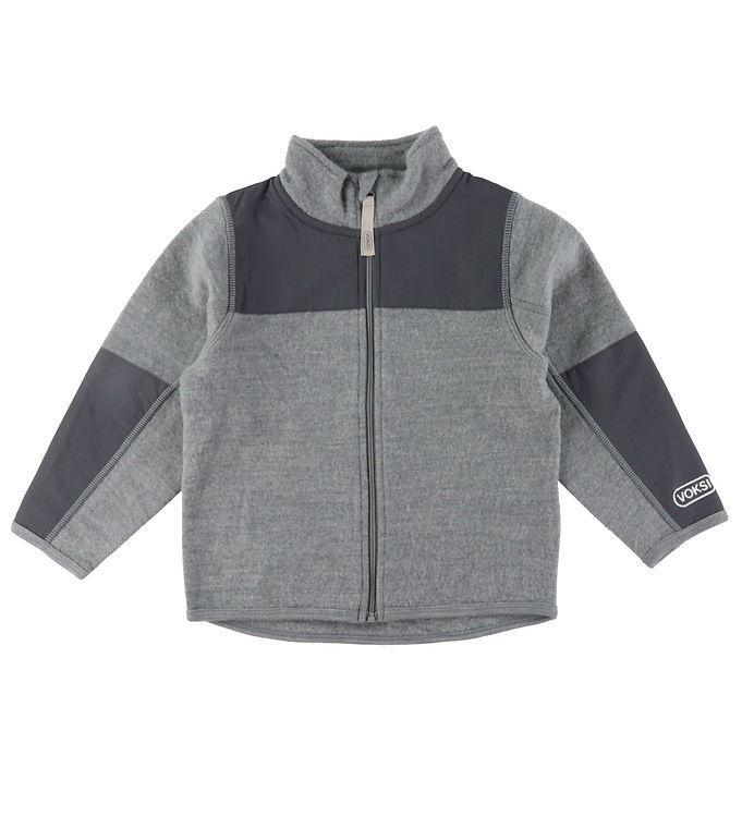 Voksi Cardigan - Fleece - Uld - Melangrey