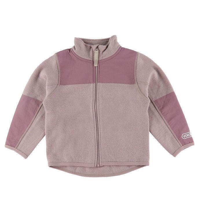 Voksi Cardigan - Fleece - Uld - Softgrape