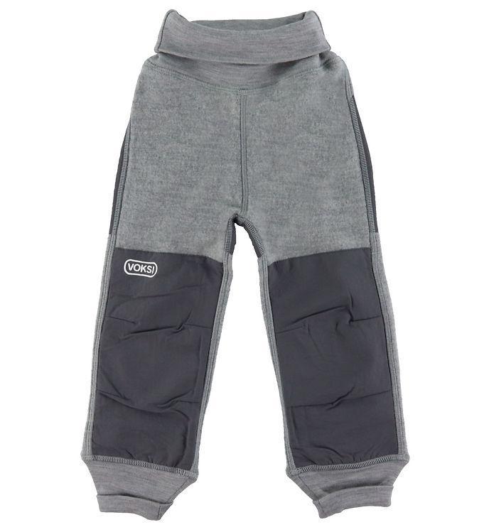 Voksi Bukser - Fleece - Uld - Melangrey