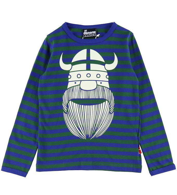 Danefæ Bluse - Danebasic - Deep Blue Dark Pine Erik
