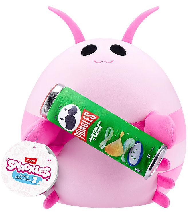Snackles Bamse - 25 cm Rosa - Perfekt til snacks!