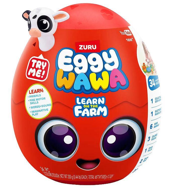 Eggy Wawa Legetøj - Learn On The Farm Surprise Egg