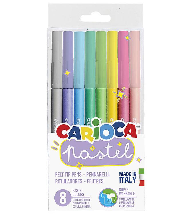 Carioca Pastel Tuscher - 8 Stk - Fantastisk Tilbud!