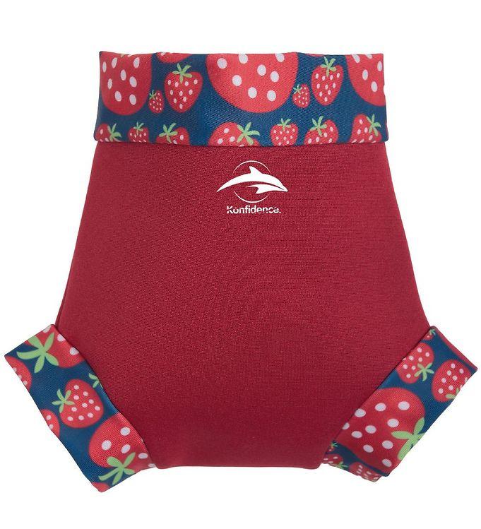 Konfidence Blebadebukser - Uv  - Nappy E-flex - Strawberry
