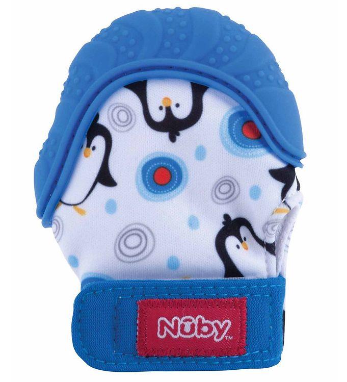 Nuby Bidehandske - Blå M  Pingviner