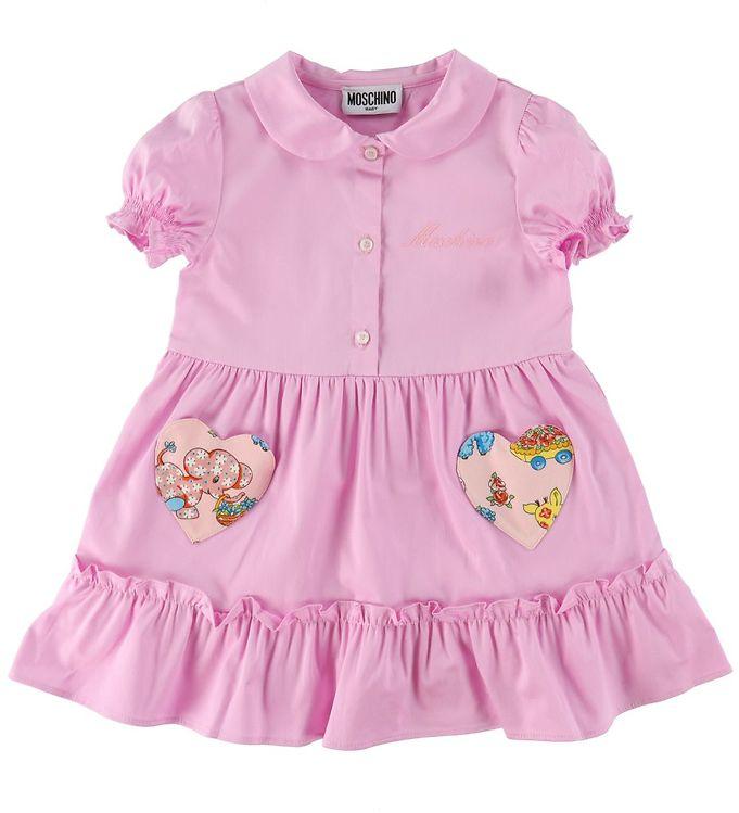 Moschino Kjole - Pink M  Hjerter