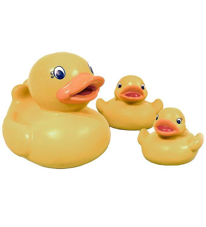 Grøn Gummi Dyr Badeænder - 3 Pak til Sjov Leg