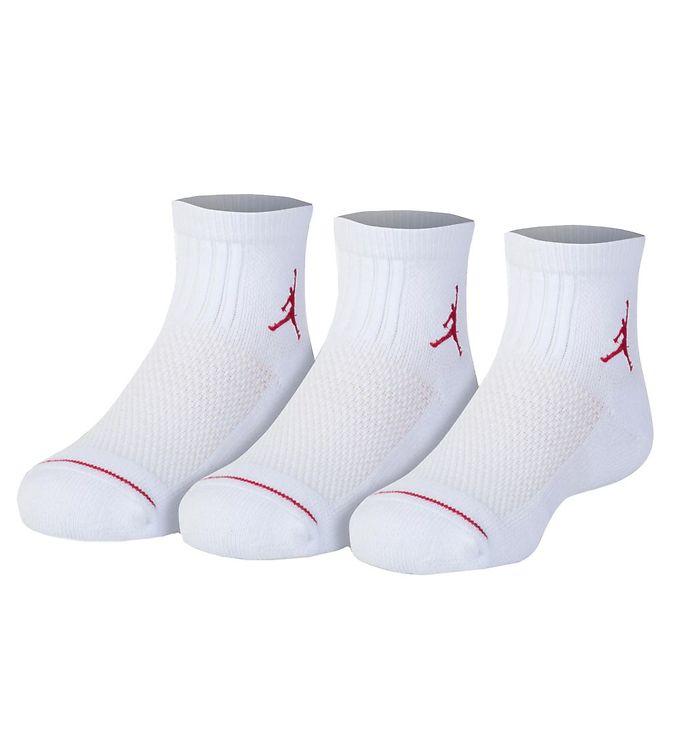 Jordan Ankelstrømper -  -pak - Jumpman Quarter - Hvid