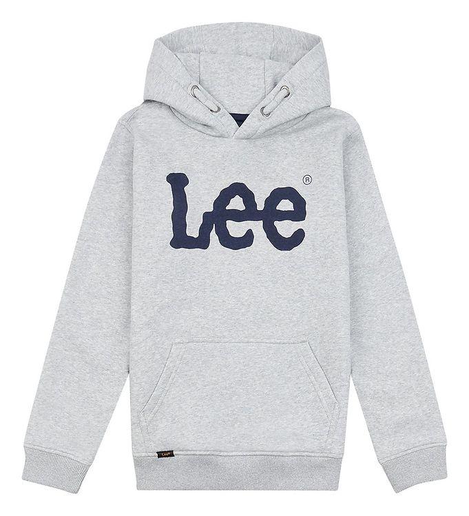 Lee Hættetrøje - Wobbly Graphic - Vintage Grå Heather