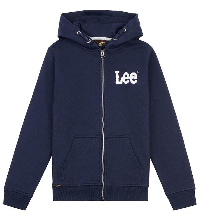 Lee Cardigan M  Hætte - Wobbly Grapic Bb Zip - Navy Blazer