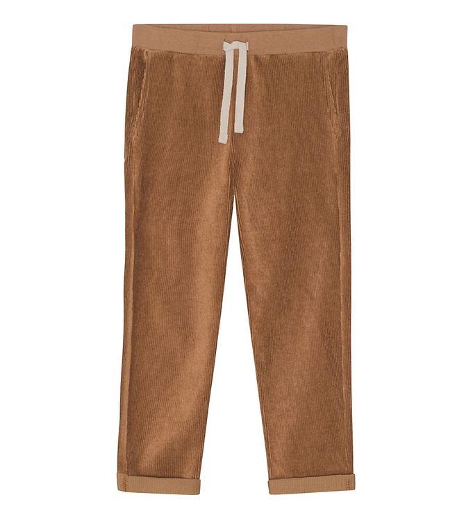 Monsieur Mini Fløjlsbukser - Milk Chocolate