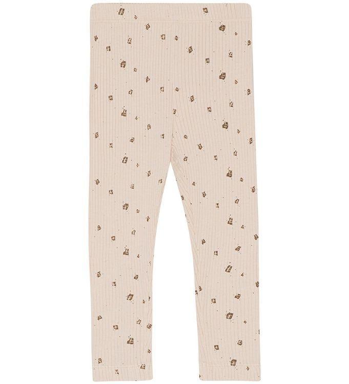 Monsieur Mini Leggings - Mini Chocolate i Off White