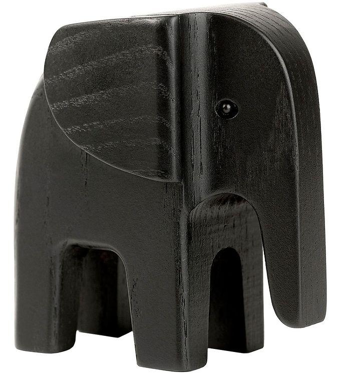 Novoform Træfigur - Sort Elefant til Dekoration