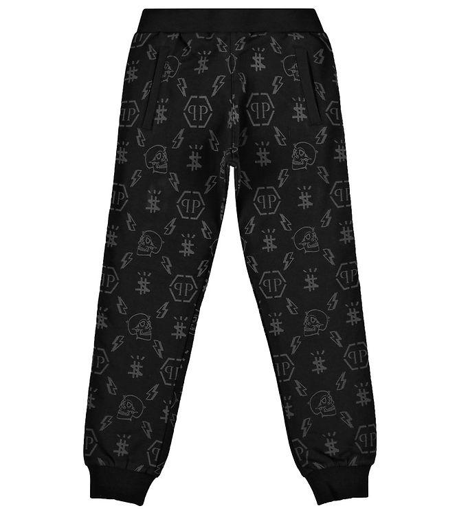 Philipp Plein Sweatpants - Monogram - Sort M  Print