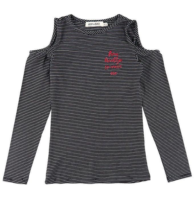 Add To Bag Bluse - Sort M  Striber