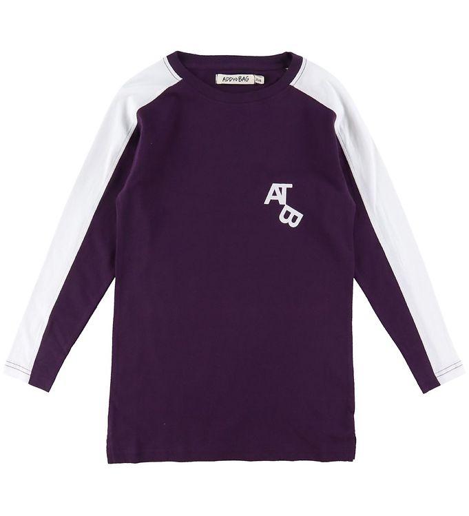 Add To Bag Bluse - Mørk Lilla M  Print