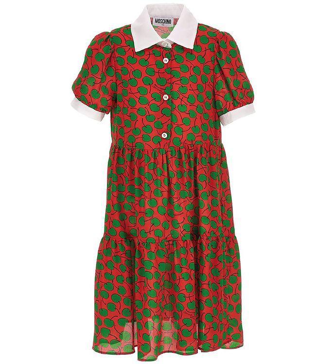 Moschino Kjole - Rød Grøn M  Bær