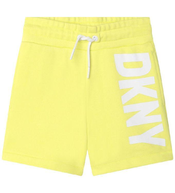 DKNY Sweatshorts - Lemon i hvid til børn
