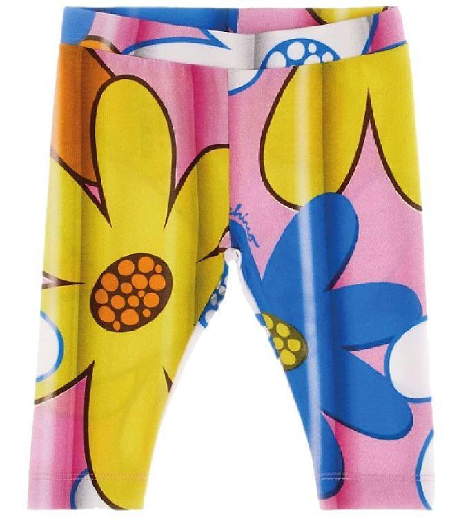 Moschino Leggings i Pink, Gul og Blå - Fantastisk Tilbud!