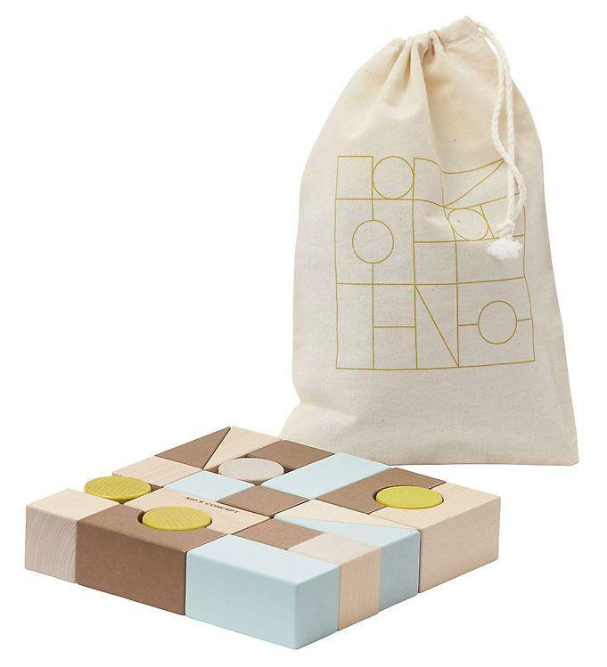Kids Concept Byggeklodser - 21 Dele - Multi Tilbud!