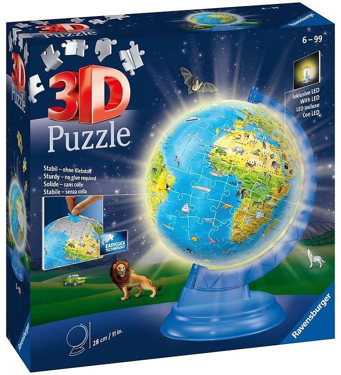 Ravensburger 3D Puslespil - Børne Globus om Natten