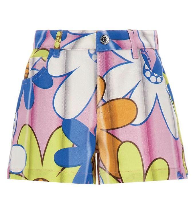 Moschino Denimshorts - Pink Blå Gul