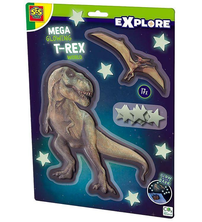 Ses Creative - Explore - Selvlysende T-rex Og Pterosaur