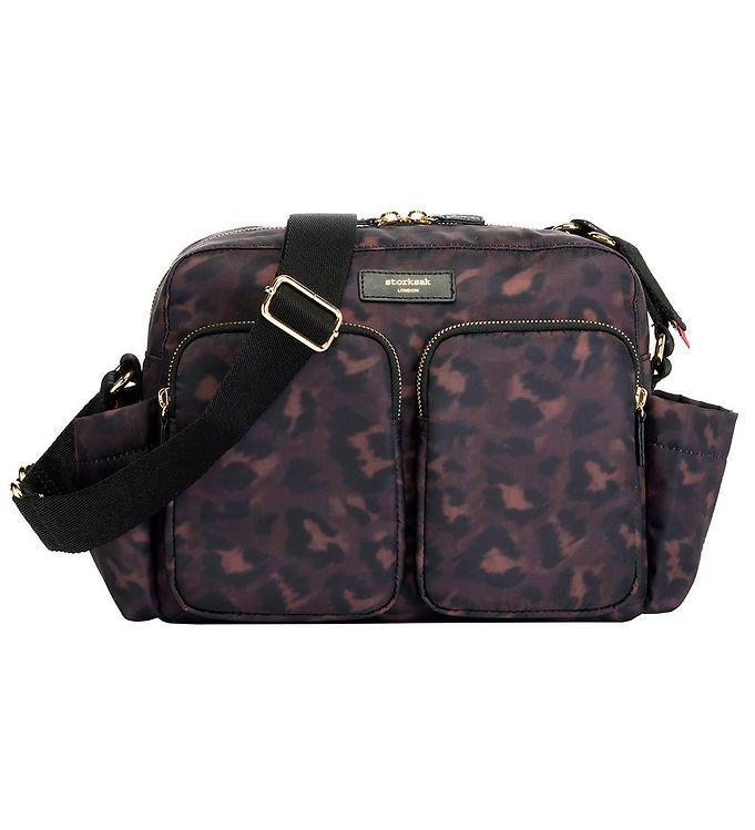 Storksak Barnevognstaske - Black Leopard