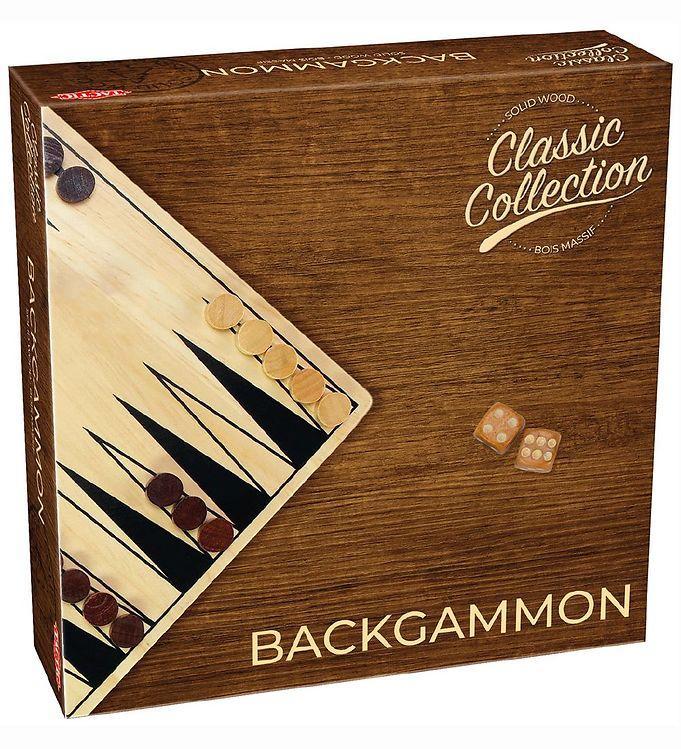 Tactic Backgammon Brætspil - Klassisk Træudgave