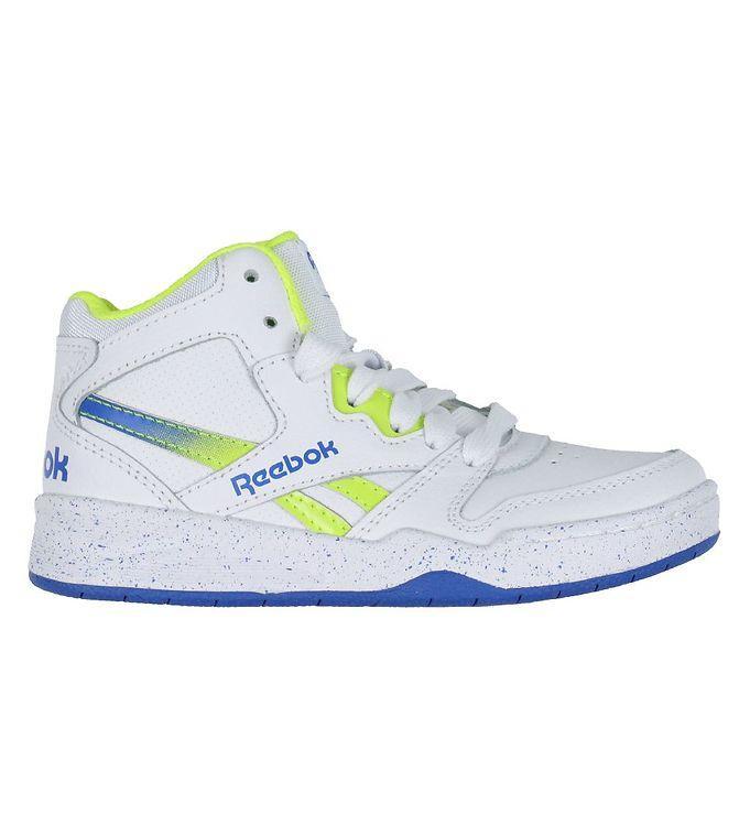 Reebok Sko - Bb Court Kids - Hvid Blå Grøn Tilbud!