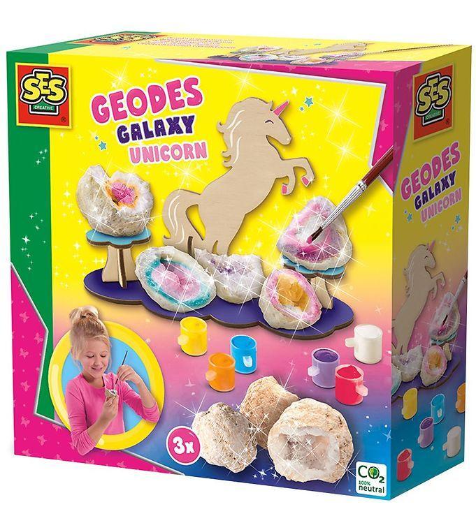 Ses Creative - ægte Geoder - Enhjørning   Galaxy