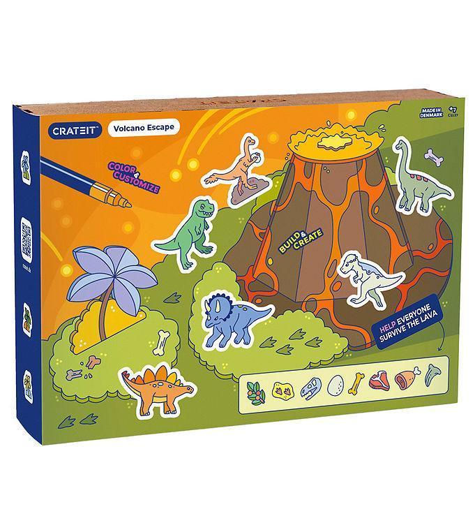 Crateit Kreasæt - Dinosaur - Træ - Vulkanflugt