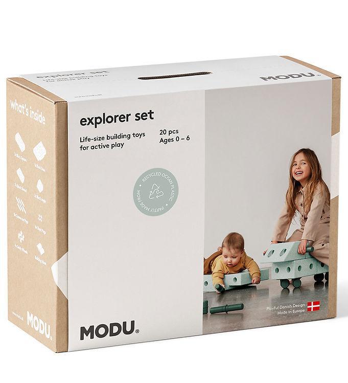 Modu Explorer Sæt -   Dele - Ocean Mint Forest Green