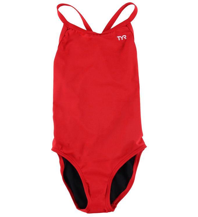 Tyr Badedragt - Uv  - Solid Elite Diamondfit - Rød