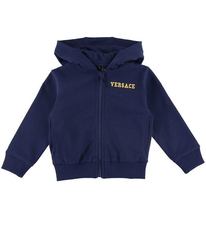 Versace Cardigan - Navy M  Guld