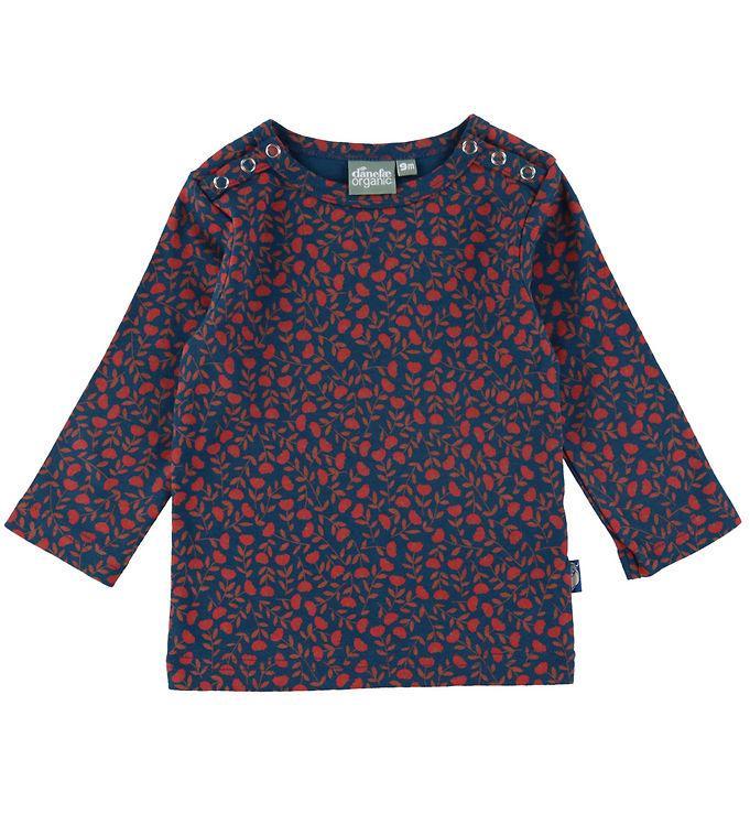 Danefæ Bluse - Daneparsley - Stone Blue Fleurie