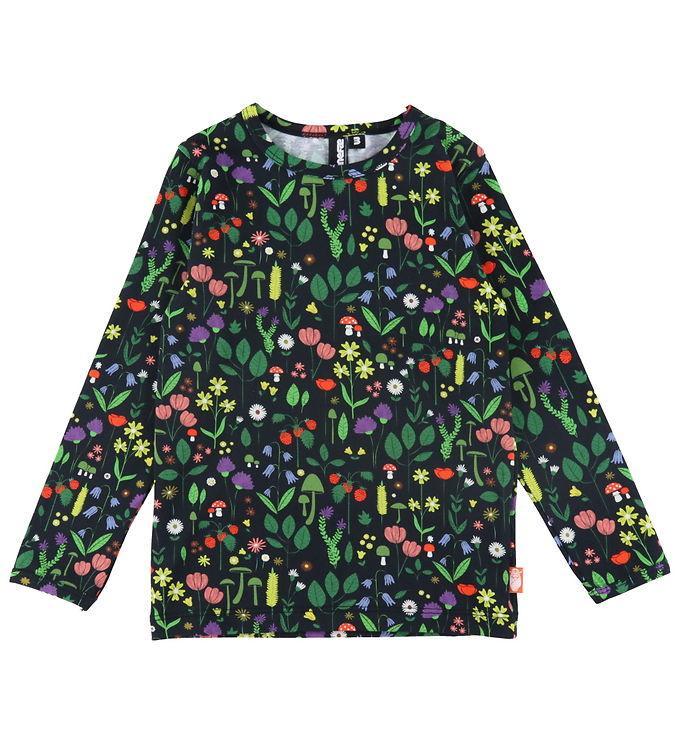 Danefæ Bluse - Danenorthpole - Sort Botanisk Design